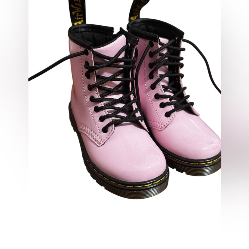 Dr. Martens Kids Pink Lace-Up Boots - Picture 6 of 7